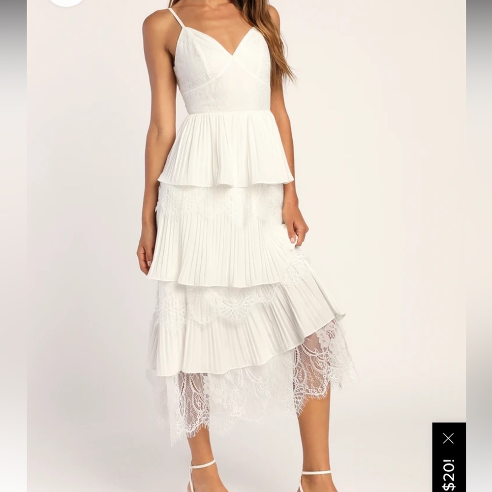 lulu’s lace midi dress